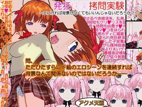 発狂快楽拷問実験 〜エロければ背景がなくてもいいんじゃないだろうか？〜 (同人誌)