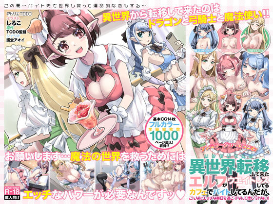 異世界転移して来たエルフがウェイトレスしてるカフェでバイトしてるんだが、こんなにエッチな毎日を過ごすなんて信じられない！ (同人誌)