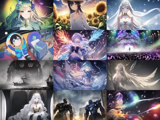 【コンセプトアート素材2】著作権フリーの高解像度画像（100枚） (同人誌)