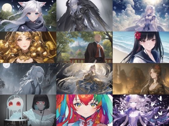 【コンセプトアート素材3】著作権フリーの高解像度画像（100枚） (同人誌)