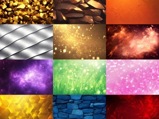 【色々な色のテクスチャ背景1】著作権フリーの高解像度画像（100枚） (同人誌)