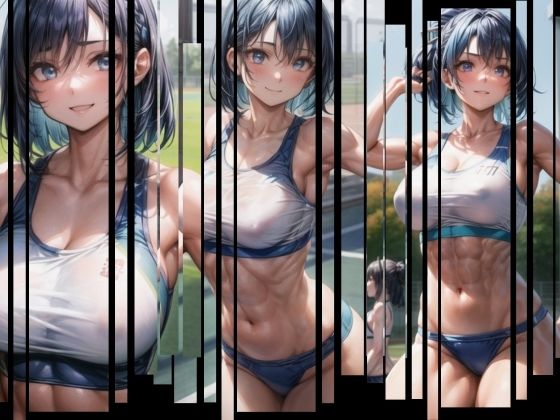 陸上ってイイね、青髪筋肉美女 149枚 (同人誌)