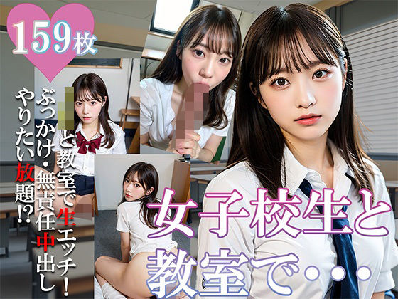 ギャルっぽいJKと教室でエッチしちゃうCG集 (同人誌)