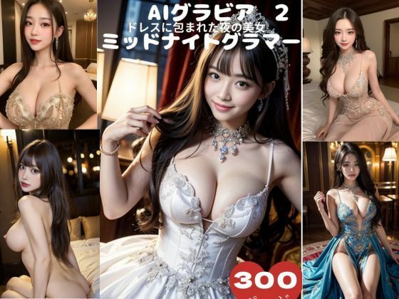 AIグラビアミッドナイトグラマー2 ドレスに包まれた夜の美女 313ページ (同人誌)