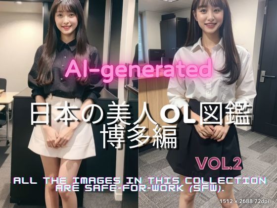 AI生成 日本の美人OL図鑑 Vol.2 博多編-オフィスユニフォーム特集 (同人誌)
