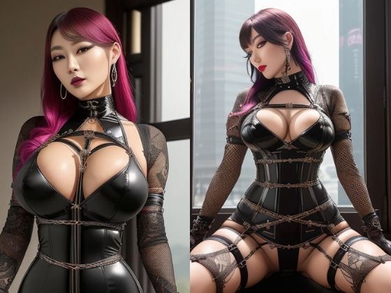 女王様風の黒い衣装を着た女性達（セリフなし  AI画像集） (同人誌)