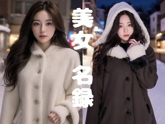 【美女名録】vol1.2  彼女の冬のコートコレクション 198枚  【AIグラビア写真集】 (同人誌)