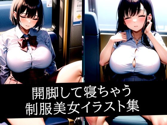 開脚して寝ちゃう制服美女イラスト集 (同人誌)