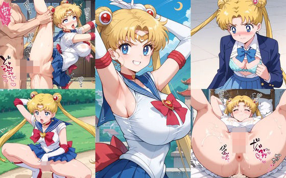 セーラー○ーンイラストエロ画像_「月に代わっておしおきよ」でお馴染みなセーラー戦士うさぎちゃんのエッチな画像集 (同人誌)