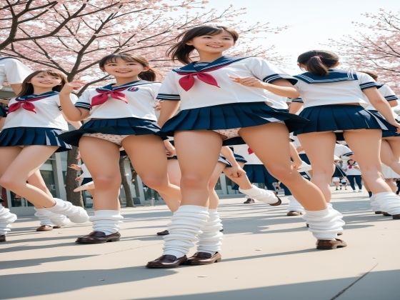 ミニスカートとルーズソックスの新入学の制服女子200p (同人誌)