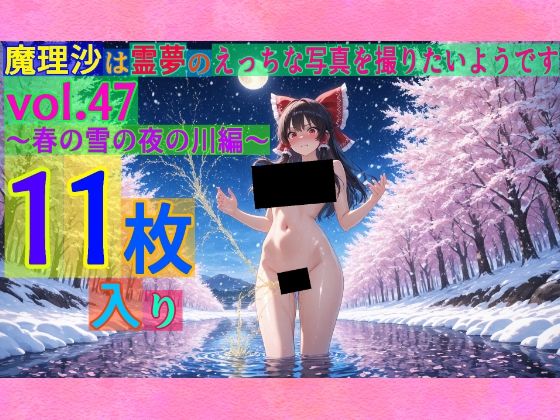魔理沙は霊夢のえっちな写真を撮りたいようです。vol.47〜春の雪の夜の川編〜 (同人誌)