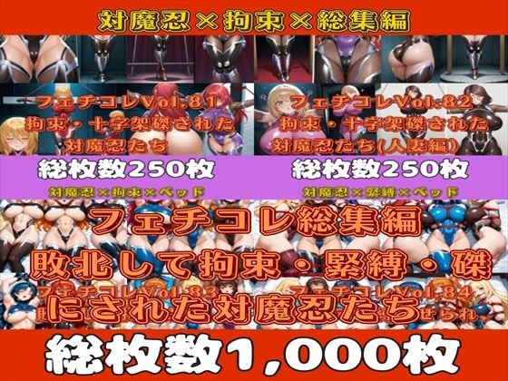 フェチコレ総集編 敗北して捕らえられ、拘束・緊縛・磔にされた対魔忍たち【総枚数1，000枚】 (同人誌)