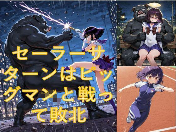 セーラーサターンはピッグマンと戦って敗北 (同人誌)