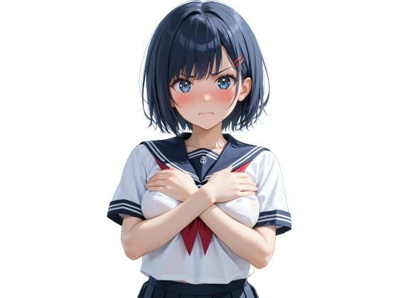 「嫌な顔されながらおっぱい見せてもらう」AIイラスト集 vol.1 (同人誌)