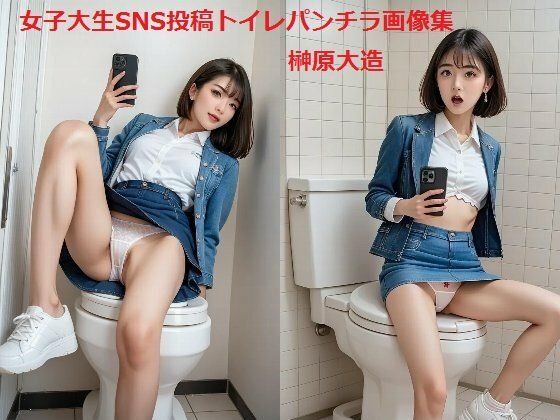 女子大生SNS投稿トイレパンチラ画像集 (同人誌)