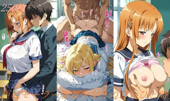 巨乳セーラー服美少女との甘いひと時 (同人誌)