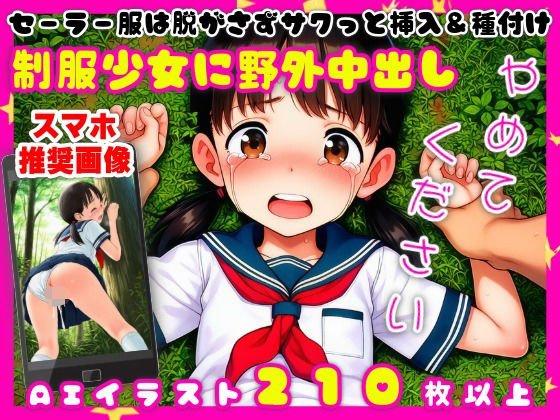 セーラー服は脱がさずサクっと挿入＆種付け【制服少女に野外中出し】【213枚】 (同人誌)