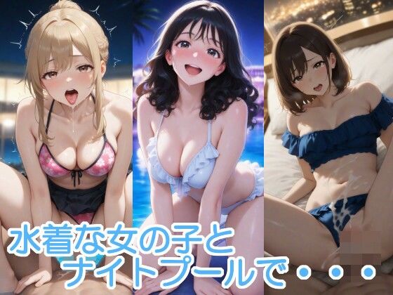 水着な女の子とナイトプールで・・・ (同人誌)