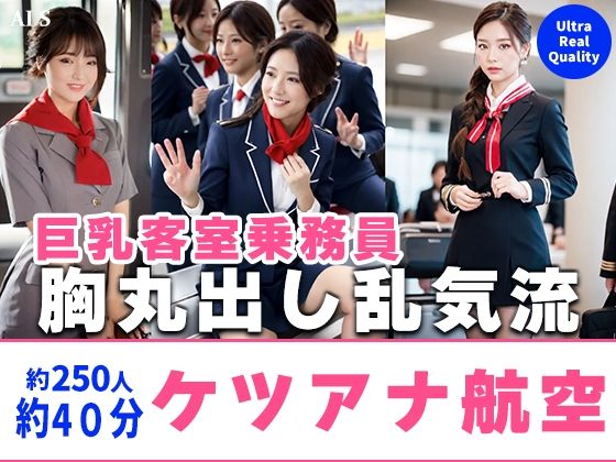 【約40分】『ケツアナ航空』客室乗務員、胸丸出し乱気流。-AIで描く究極の美女達- (同人誌)