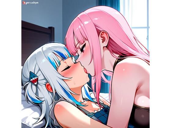 【R-18】がうる・ぐら×森カリオペ 71枚 (同人誌)