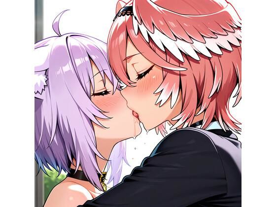 【R-18】猫又おかゆ×鷹嶺ルイ 58枚 (同人誌)