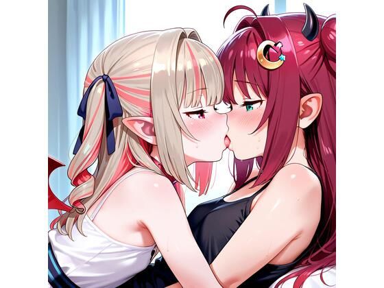 【R-18】魔界ノりりむ×夢月ロア 57枚 (同人誌)