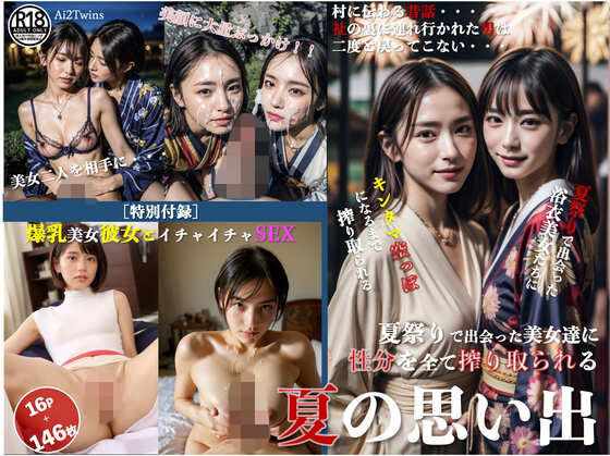 ［ストーリー＋大量画像！］夏祭りで出会った美女達に性分を全て搾り取られる夏の思い出 (同人誌)
