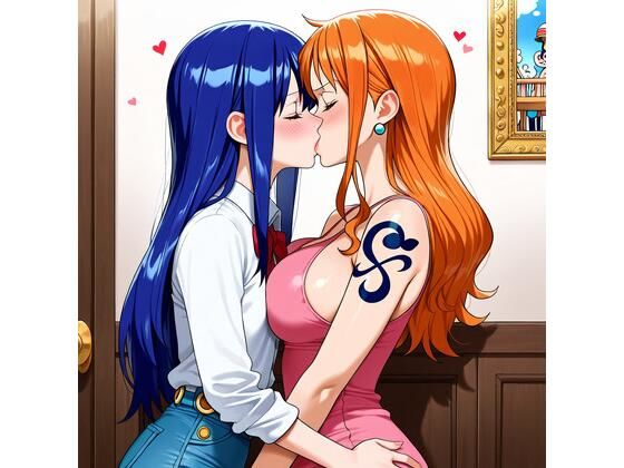 【R-18】ウェンディ・マーベル×ナミ 57枚 (同人誌)