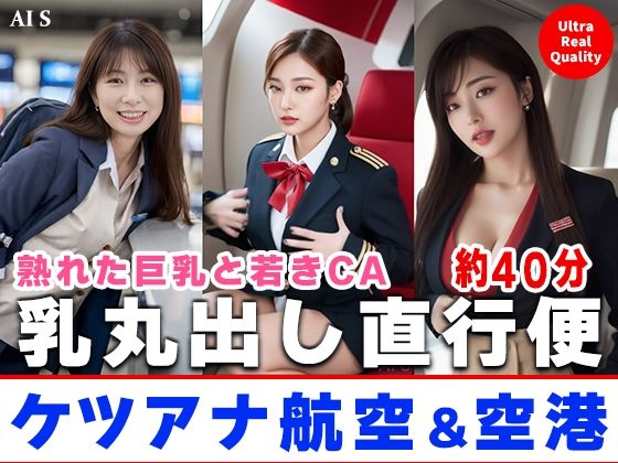 【約40分】『ケツアナ航空＆空港』熟れた客室乗務員、制服を脱ぎ去り淫乱発着。-AIで描く究極の美女達- (同人誌)