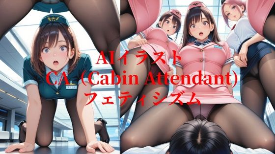 AIイラスト CA（キャビンアテンダント）フェティシズム (同人誌)