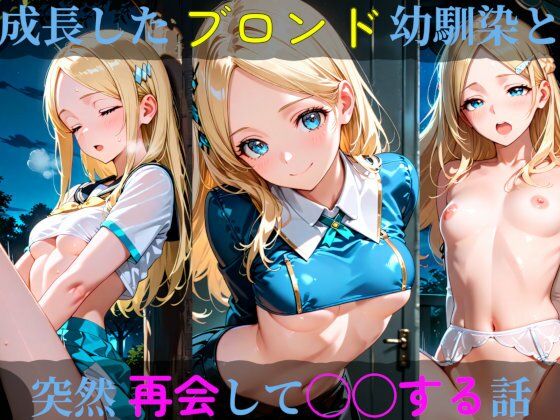 成長したブロンド幼馴染と突然再会して◯◯する話 (同人誌)