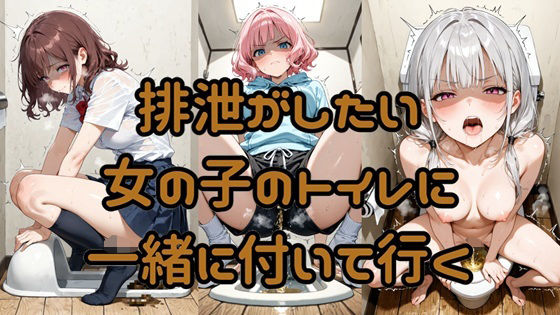 排泄がしたい女の子のトイレに一緒に付いて行く (同人誌)