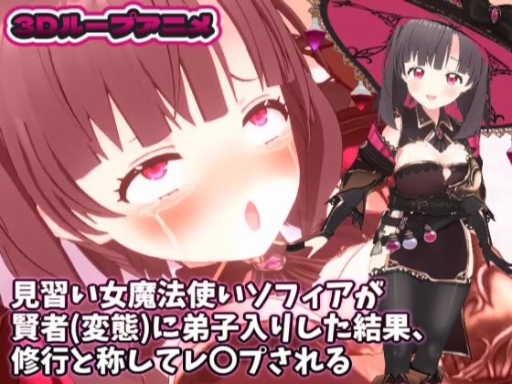 【3Dループアニメ】見習い女魔法使いソフィアが賢者（変態）に弟子入りした結果、修行と称してレ〇プされる (同人誌)