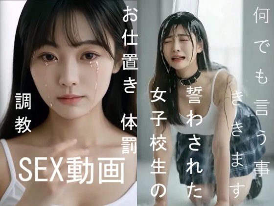 実写系！何でも言う事ききます誓わされた女子校生のお仕置き体罰調教SEX動画 (同人誌)
