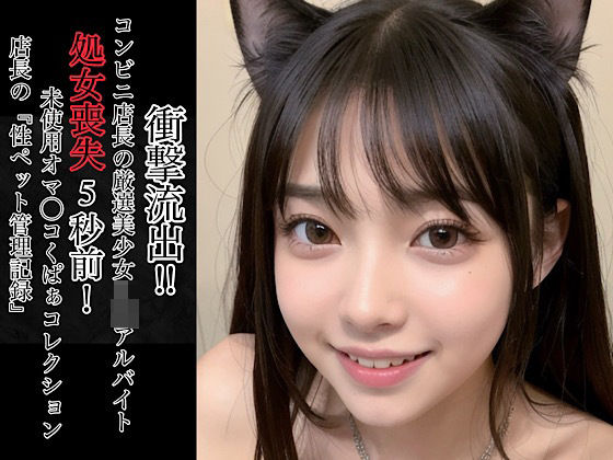 衝撃流出！！コンビニ店長の厳選美少女J◯アルバイト処女喪失5秒前！未使用オマ◯コくぱぁコレクション〜店長の『性ペット管理記録』〜 (同人誌)