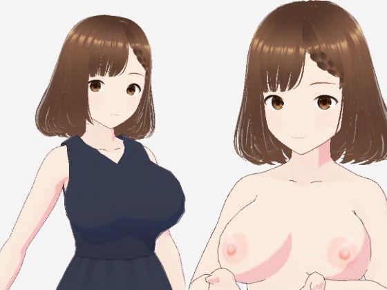 黒いワンピースの巨乳のお姉さん（セリフなし  3DCGモデル  イラスト集） (同人誌)