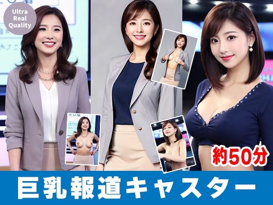 【約50分】『巨乳女性キャスターの乳揉み2』ニュース番組の裏と揺れる胸。-AIで描く究極の美女達- (同人誌)