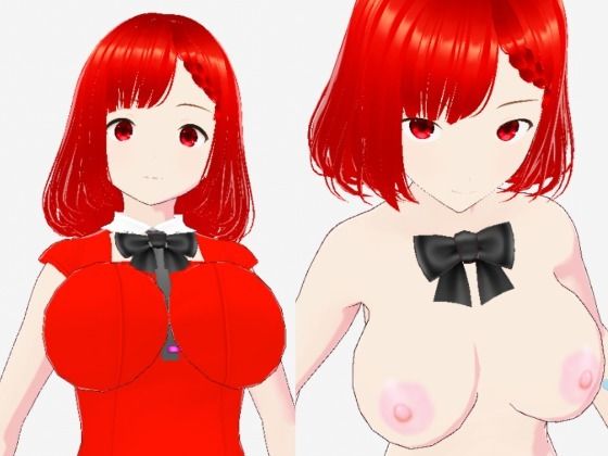赤い美女（セリフなし  3DCGモデル  イラスト集） (同人誌)