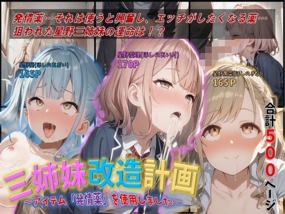 三姉妹改造計画〜アイテム「発情薬」を使用しました 〜 (同人誌)
