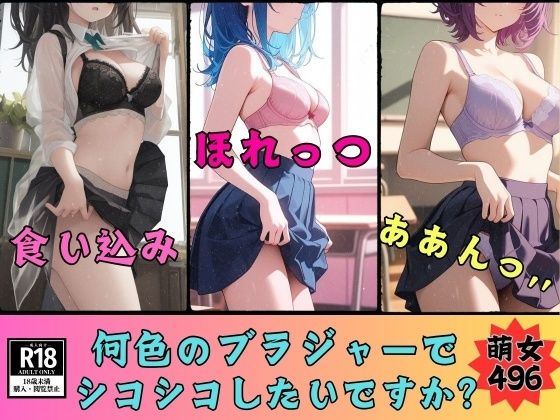 【ブラジャーマニア必見】何色のブラジャーが好きですか？ブラジャー見放題496人 (同人誌)