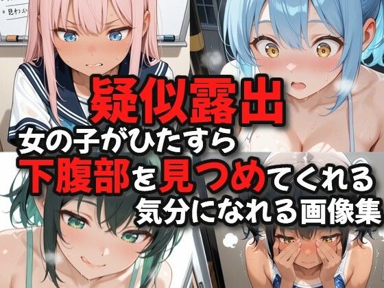 【疑似露出】女の子がひたすら下腹部を見つめてくれる気分になれる画像集 (同人誌)