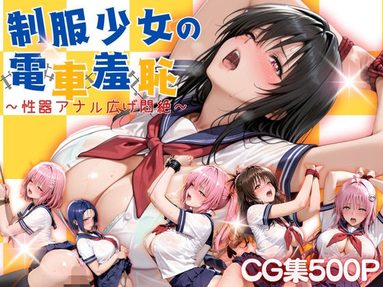 制服少女の電車羞恥 (同人誌)