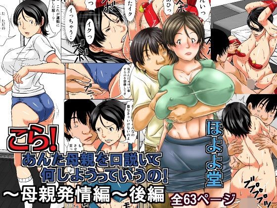 こら！あんた母親を口説いて何しようっていうの！〜母親発情編〜後編 (同人誌)