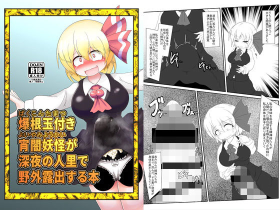 爆根玉付き宵闇妖怪が深夜の人里で野外露出する本 (同人誌)