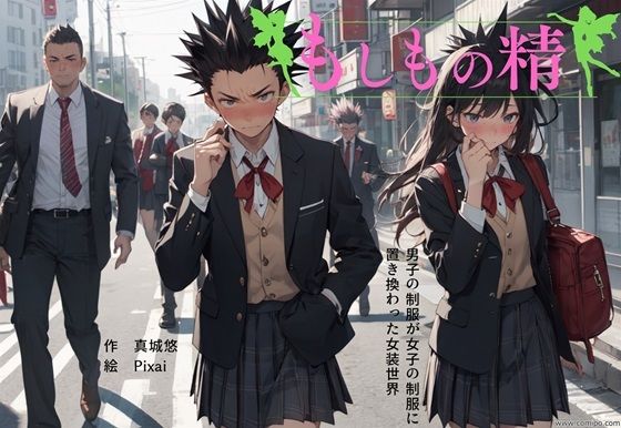もしもの精 男子の制服が女子の制服に置き換わった女装世界 (同人誌)