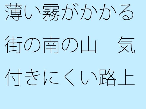 薄い霧がかかる街の南の山 気付きにくい路上の罠 (同人誌)