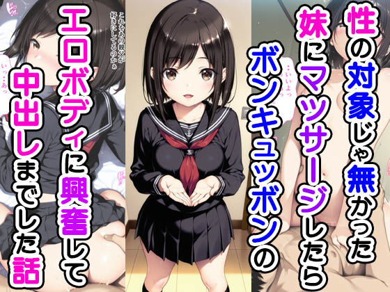性の対象じゃなかった妹にマッサージしたらボンキュッボンのエロボディに興奮して中出しまでした話 (同人誌)