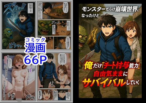 モンスターだらけの崩壊世界になったけど、俺だけ【チート付与能力】で自由気ままにサバイバルしていく《第1話》 (同人誌)