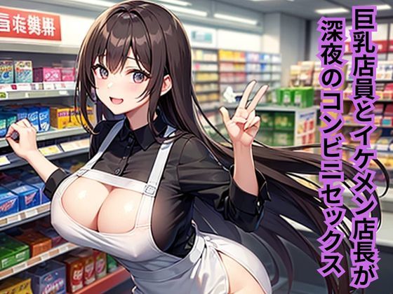 巨乳店員とイケメン店長が深夜のコンビニセックス (同人誌)