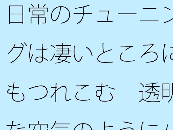 日常のチューニングは凄いところにもつれこむ  透明な空気のようにパッとと思うが (同人誌)